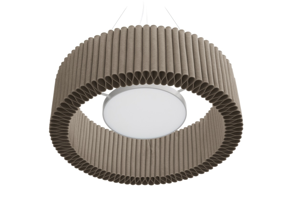 Wave ceiling object incl. suspension device Hey Sign