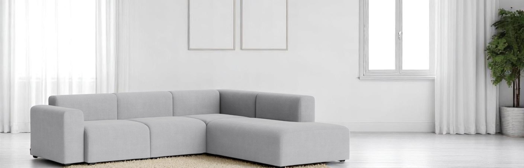 Mags Sofa Corner Combination 2 Low Armrest with armrest right Hay