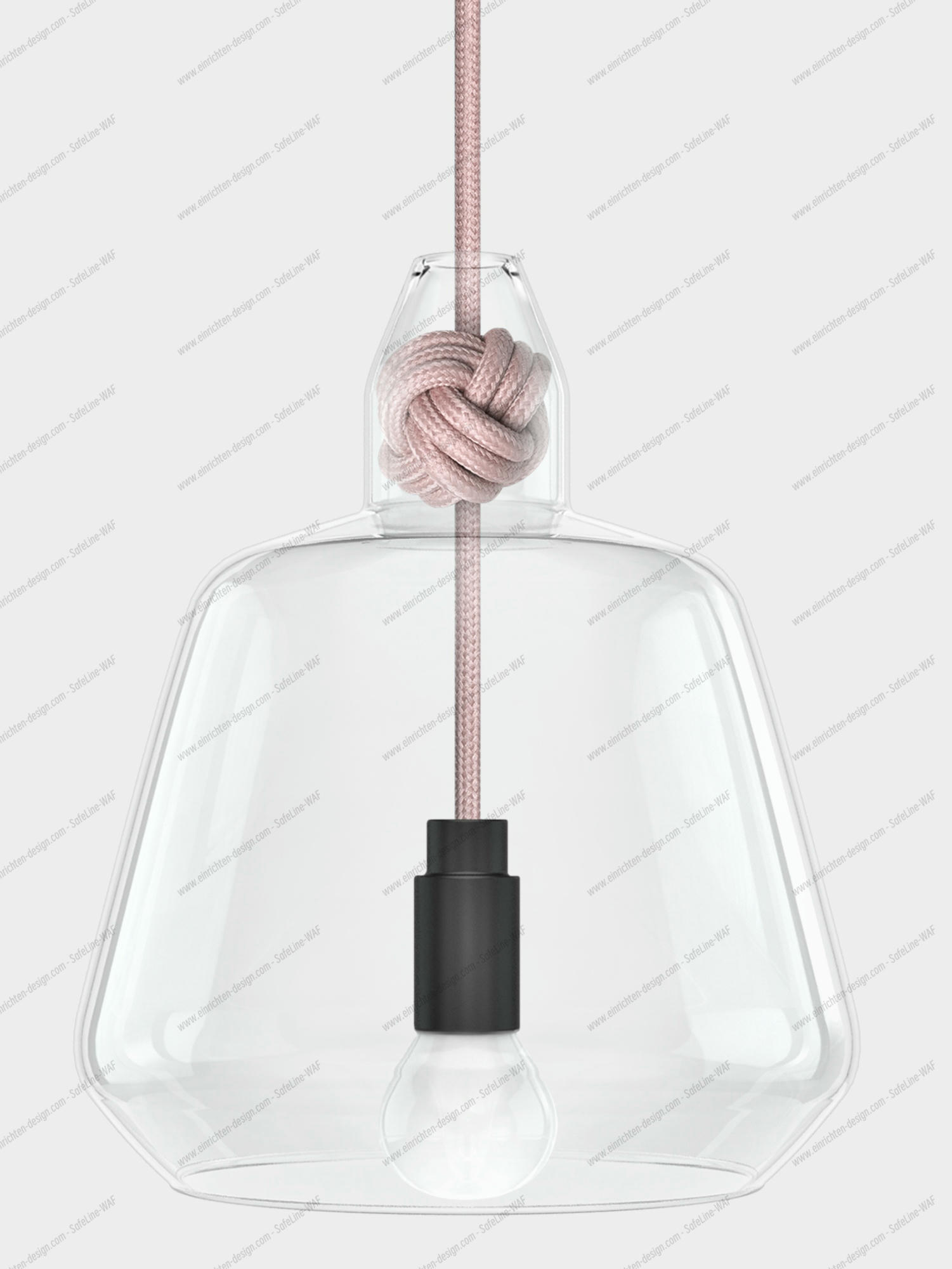 Knot lamp large Pendelleuchte Vitamin-dusty pink