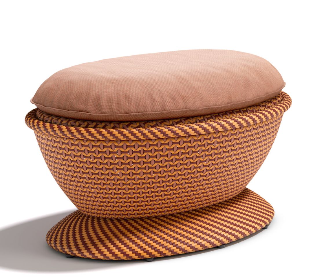 Papyon stool incl. seat cushion Dedon