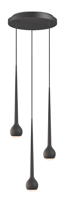 Falling Sun Water pendant light Grau