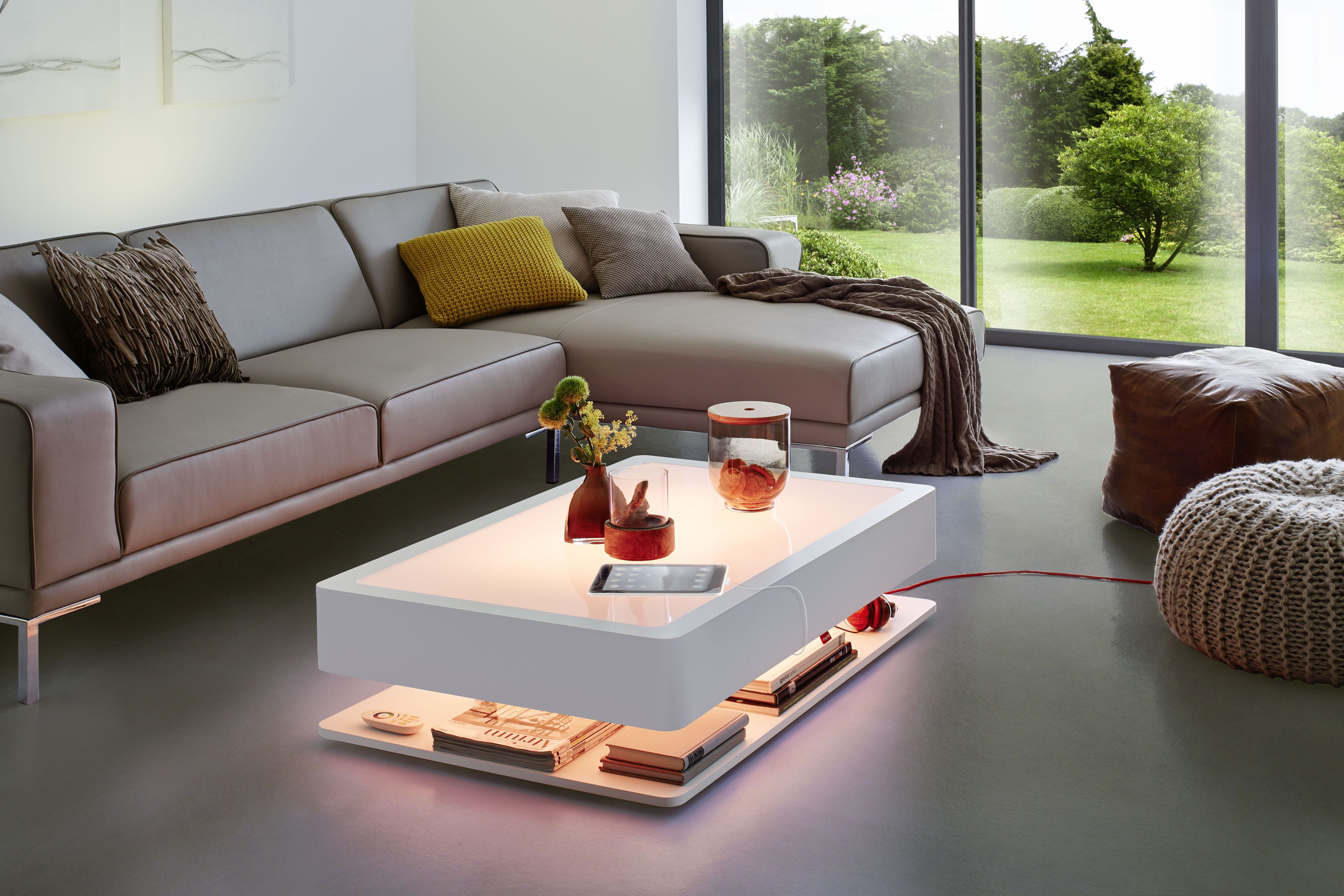 Ora Home LED PRO Coffee Table with Storage Moree 