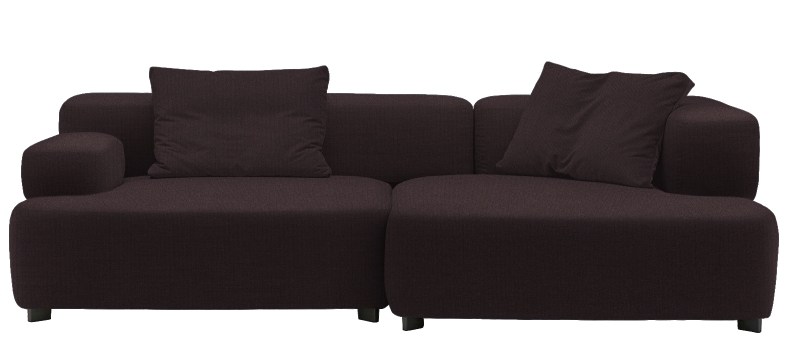 Alphabet 3-Seater Sofa Armrest right Fritz Hansen