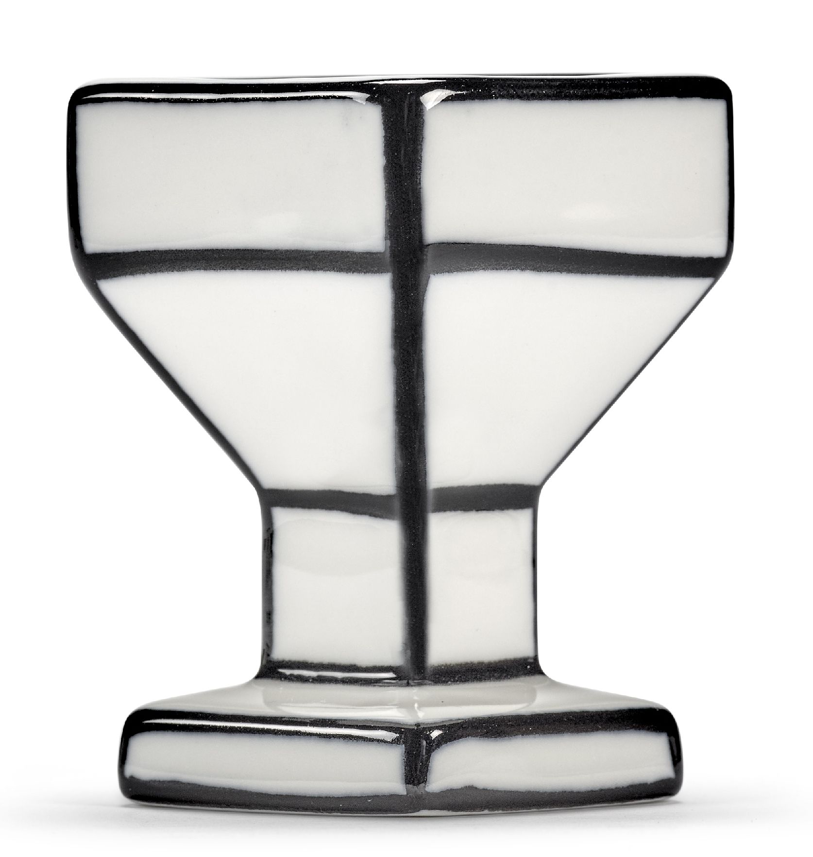 Serax White/Black Egg Cups Carte Blanche   
