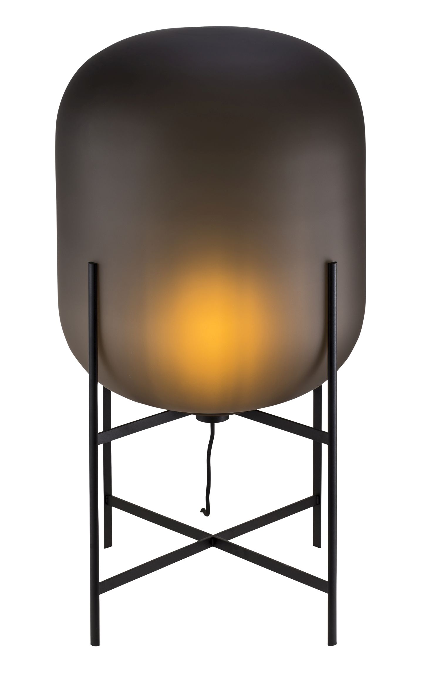 Oda Medium floor lamp smoke grey satined Pulpo