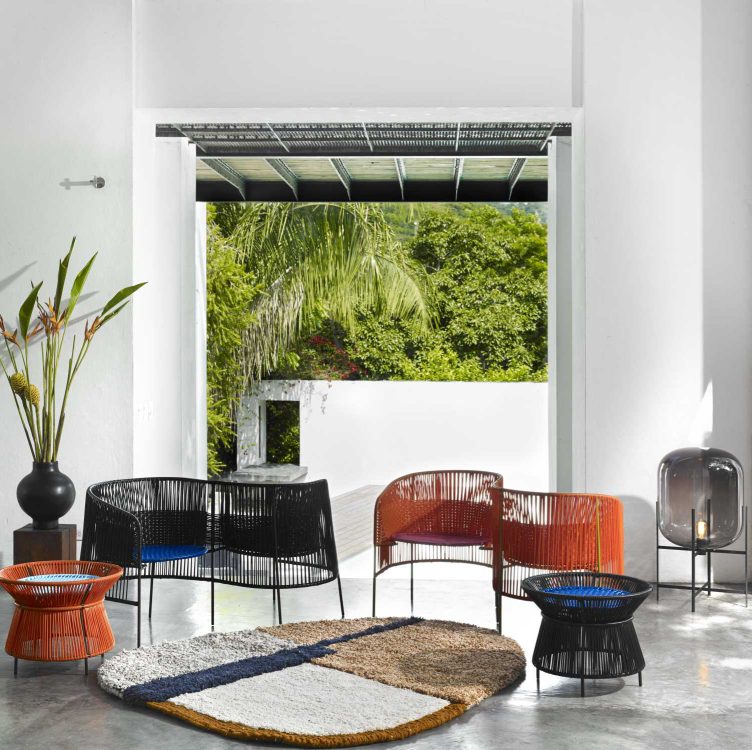 Caribe Basket Table Outdoor ames 
