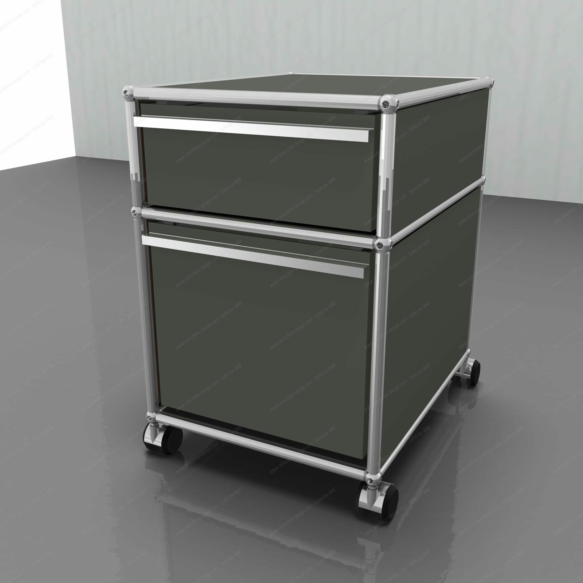 Leather cover for USM Roll container 50x39,5 cm Leather on Top