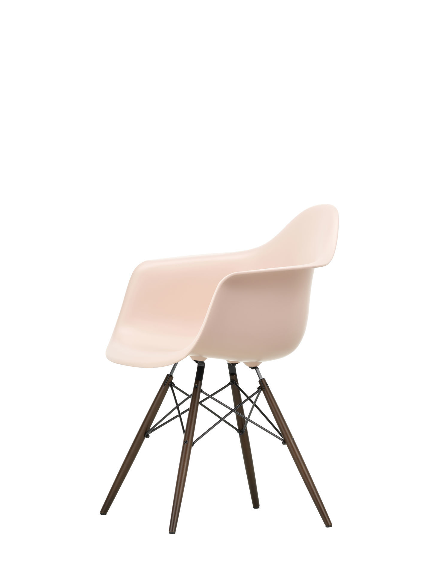 Eames Plastic Arm Chair DAW Chair Vitra Maple yellowish - Tender pink