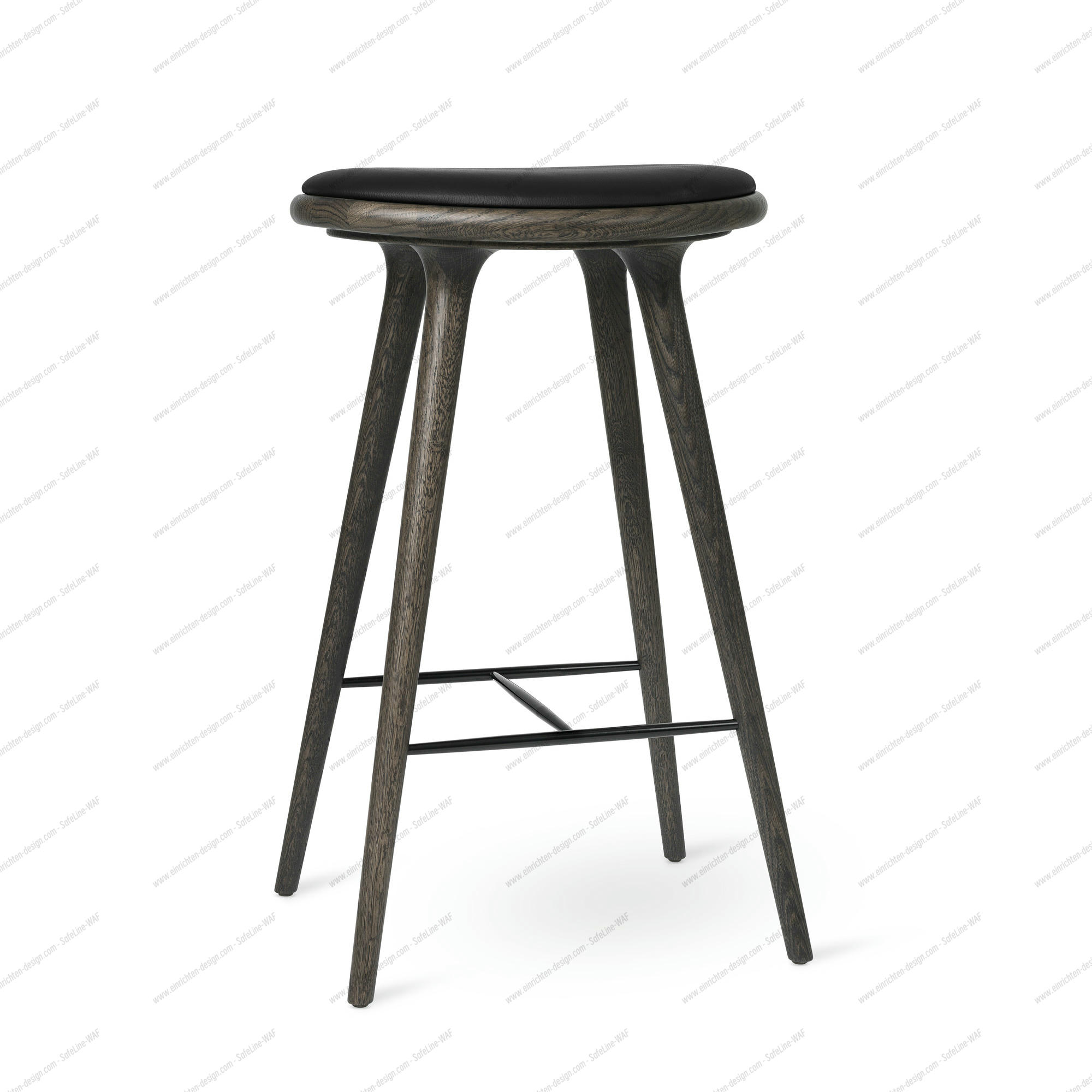 Stool / Barstool Sirka gray stained oak Mater