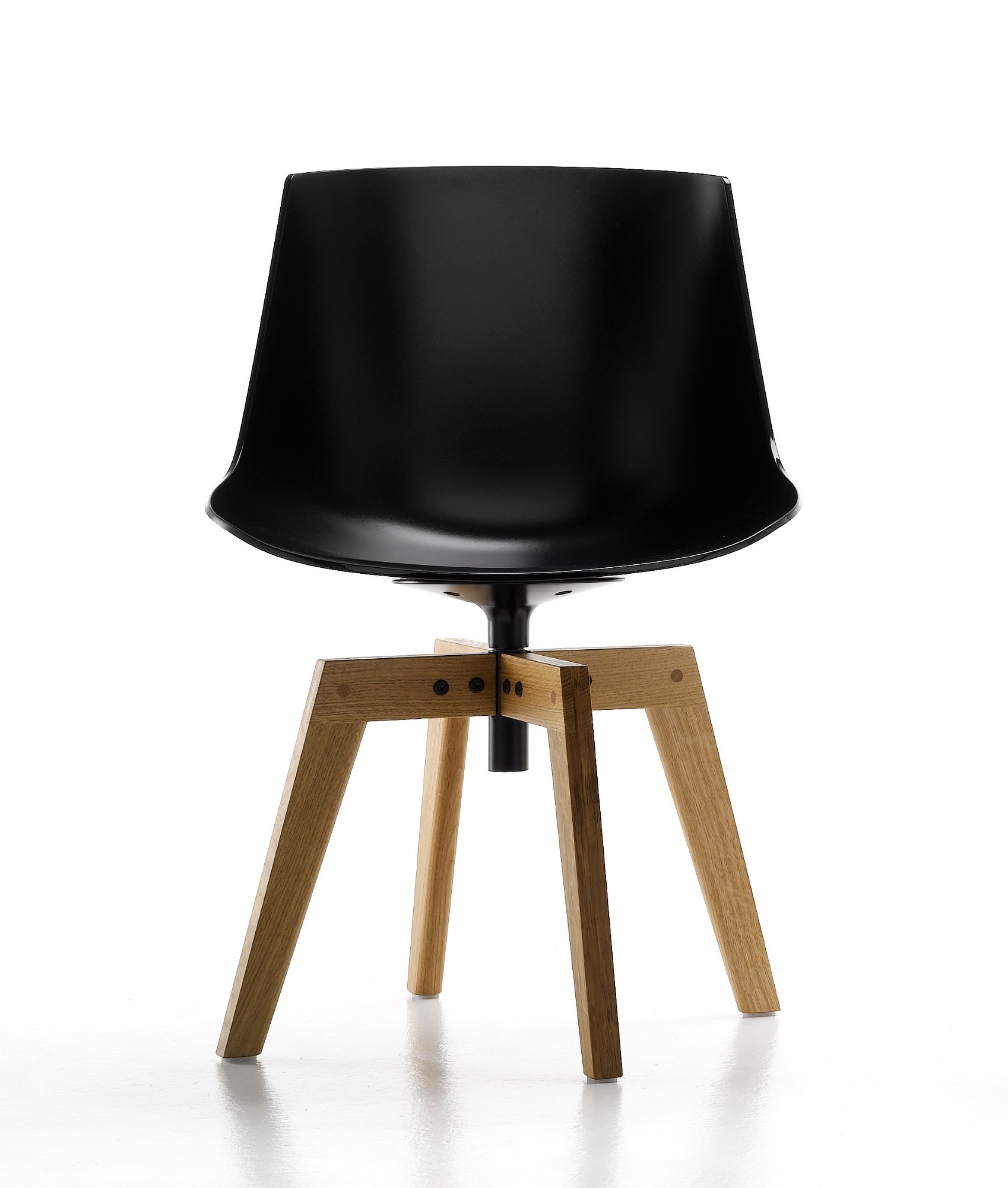 Flow Chair four legs oak MDF Italia