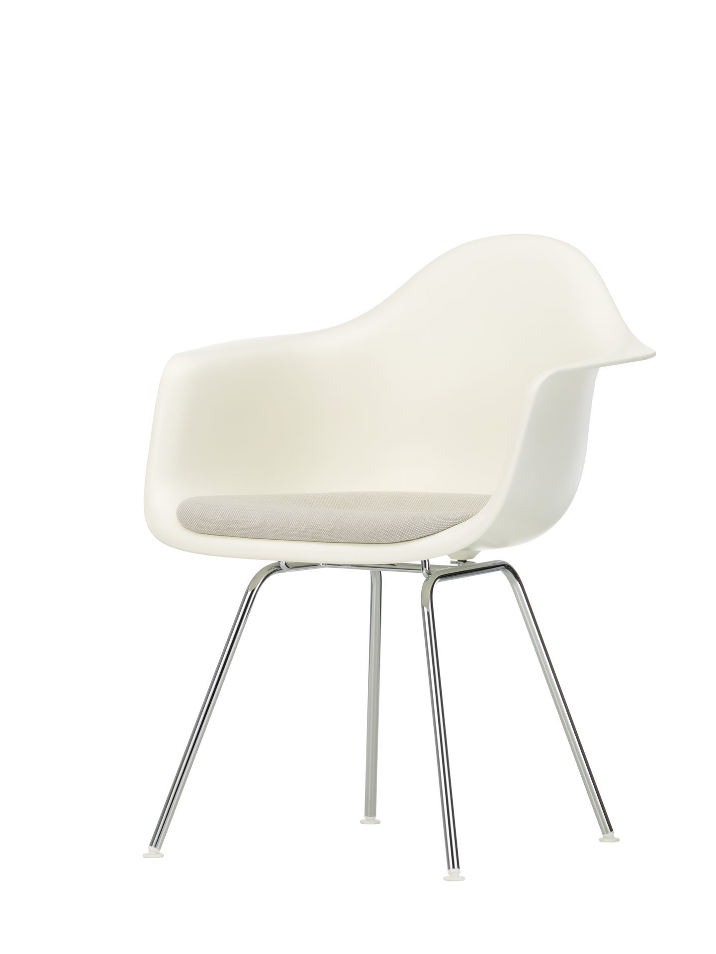 Eames Plastic Arm Chair DAX with seat cushion Vitra