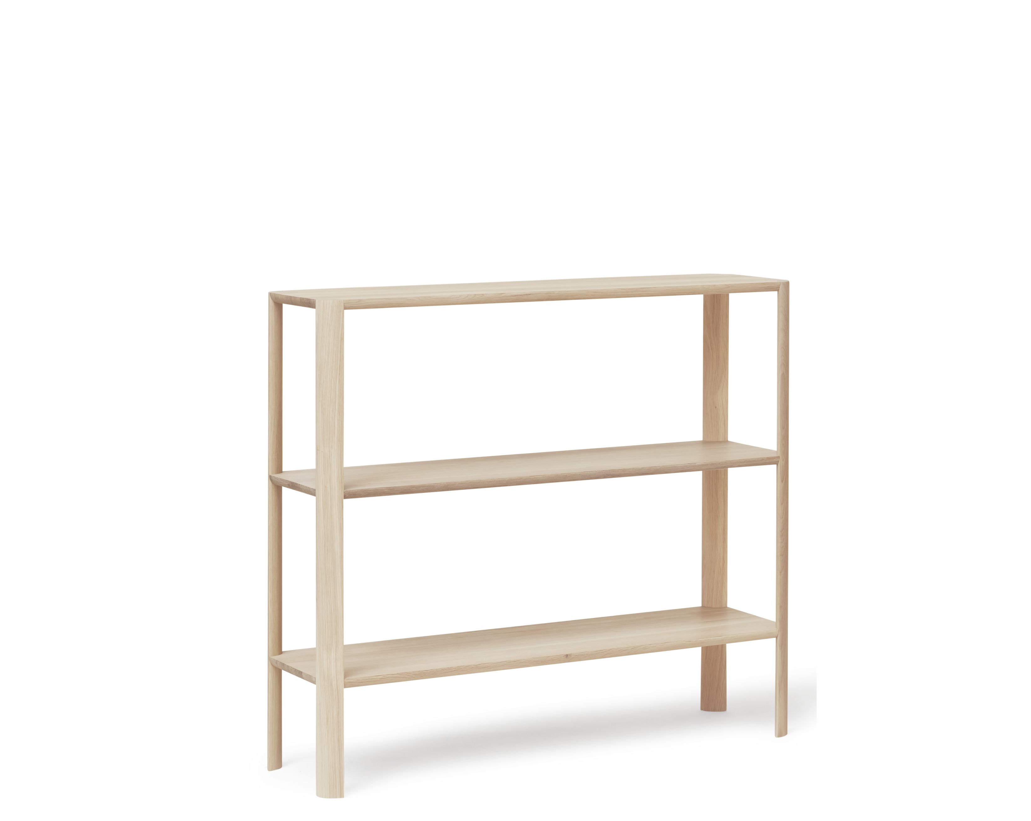 Leaf shelf 1x3 oak white oiled Form & Refine