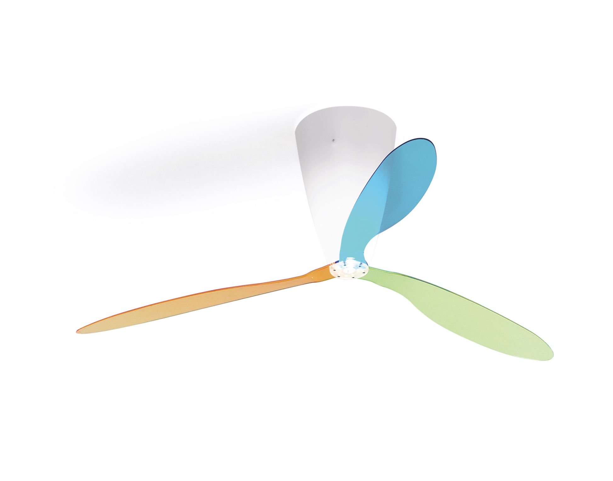 D28 Blow wing set for ceiling light and fan blue, green, orange Luceplan