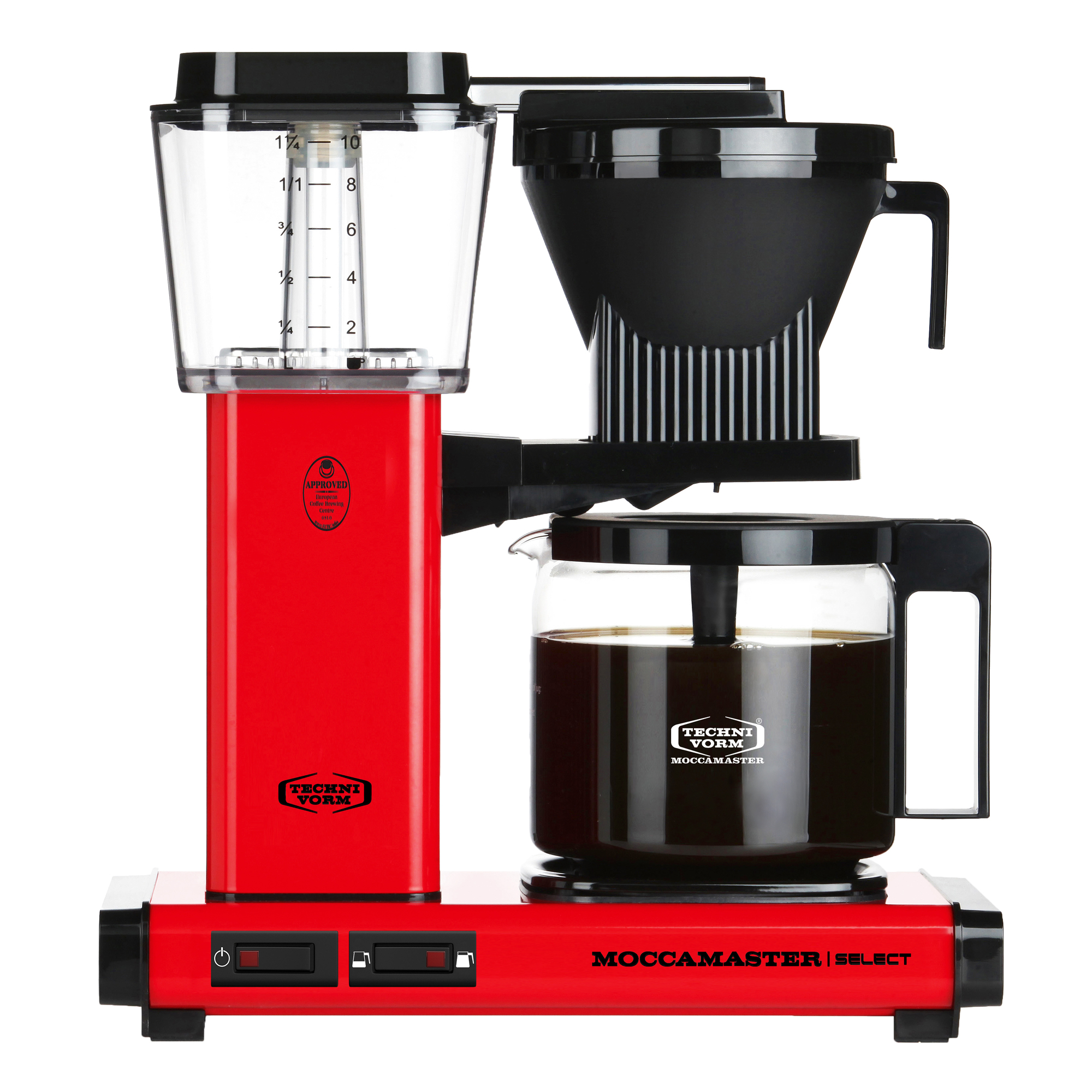 Moccamaster 53819 KBG Select UK Plug Filter Coffee Machine Red 1.25 liters 1520 W Aluminium 
