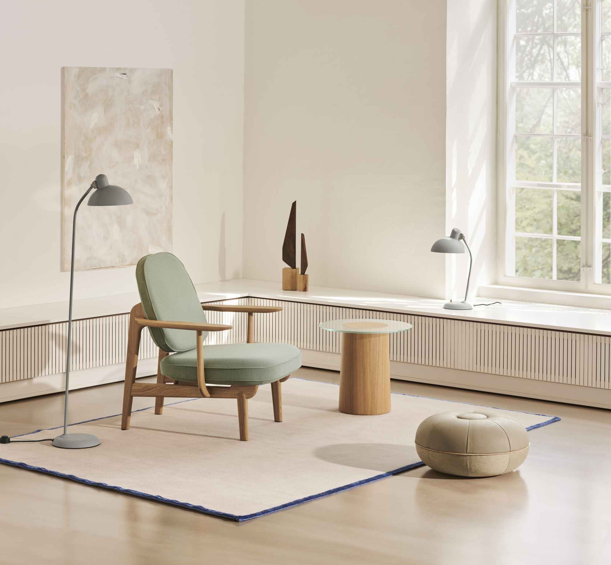 6556 T Table Lamp KAISER idell Fritz Hansen Easy grey