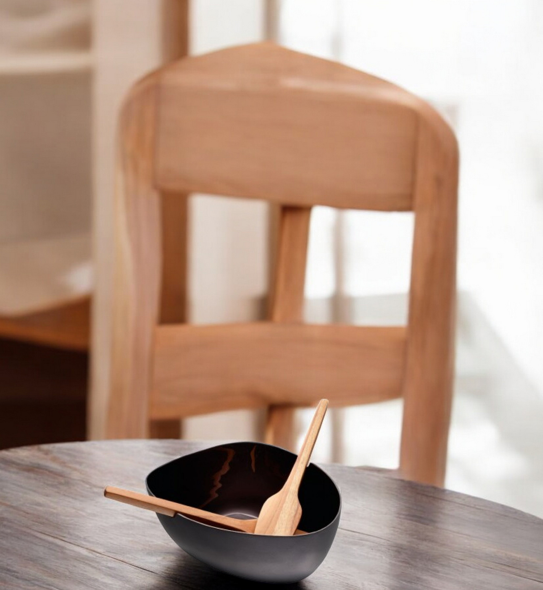 Boat salad bowl with cutlery Philippi SINGLE PIECES