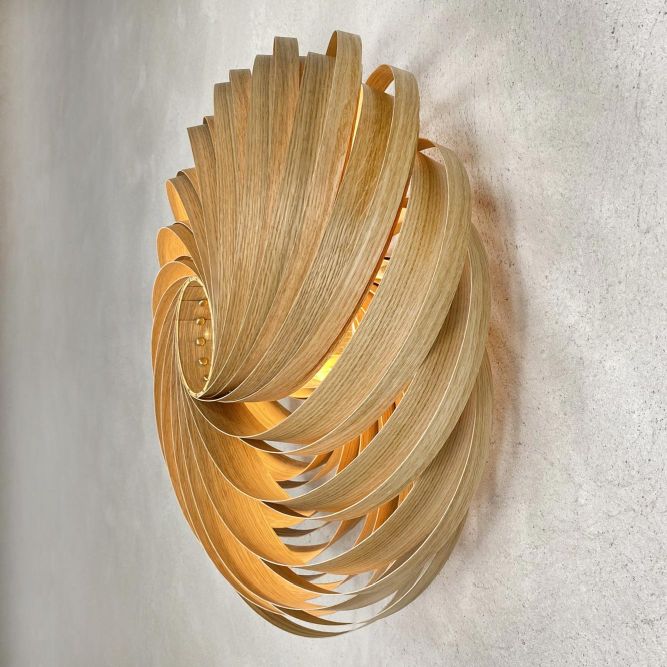Veneria Wall lamp Oak Ø60 cm Gofurnit