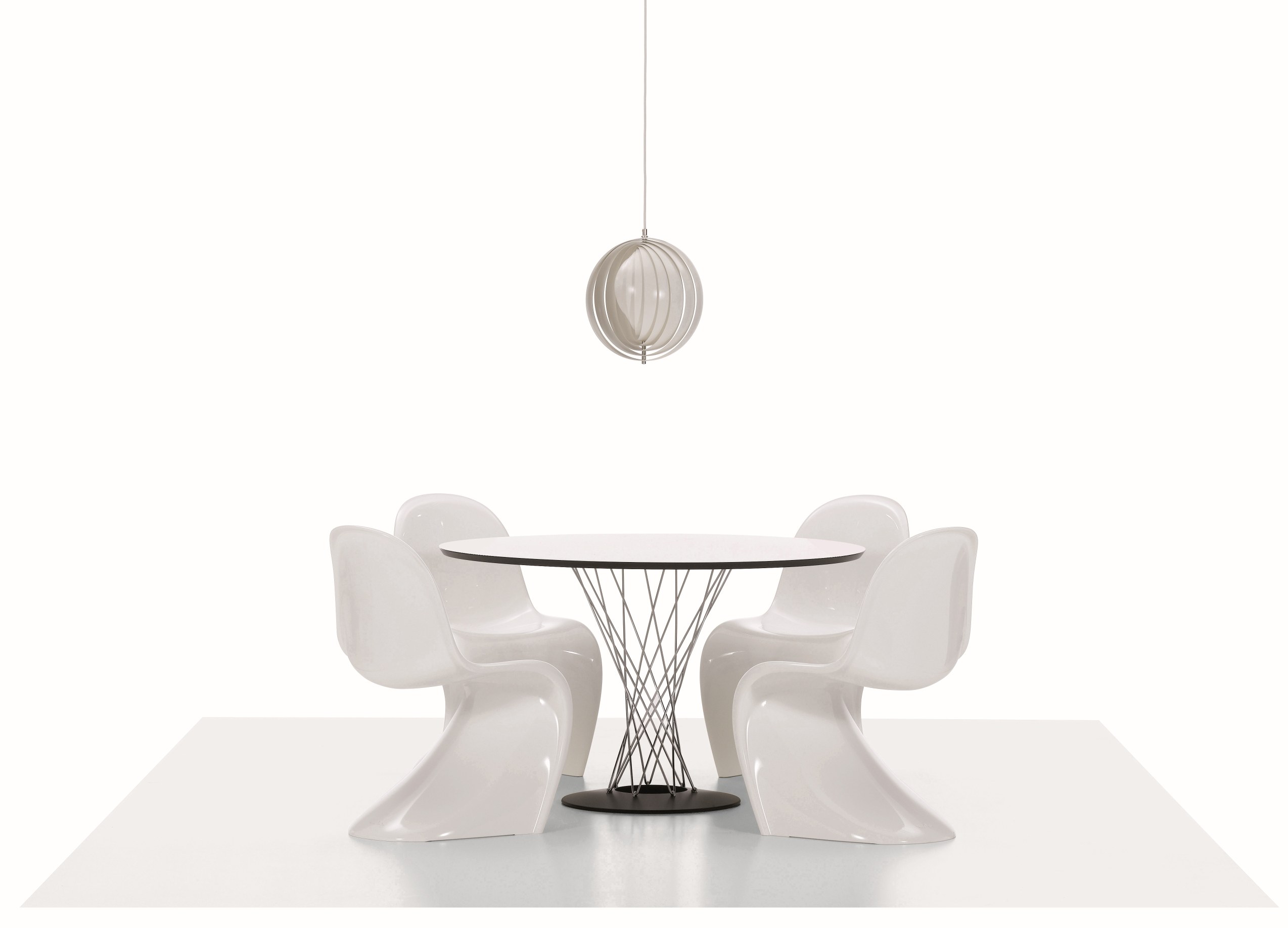 Panton Chair Plastic Vitra Deep black NEW HEIGHT