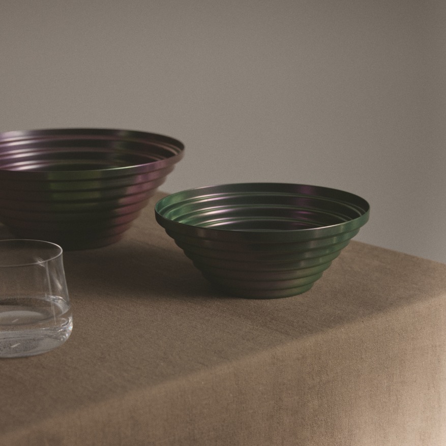 Maya bowl round Ø 25 cm Purplegreen 7320/25PGR Alessi  