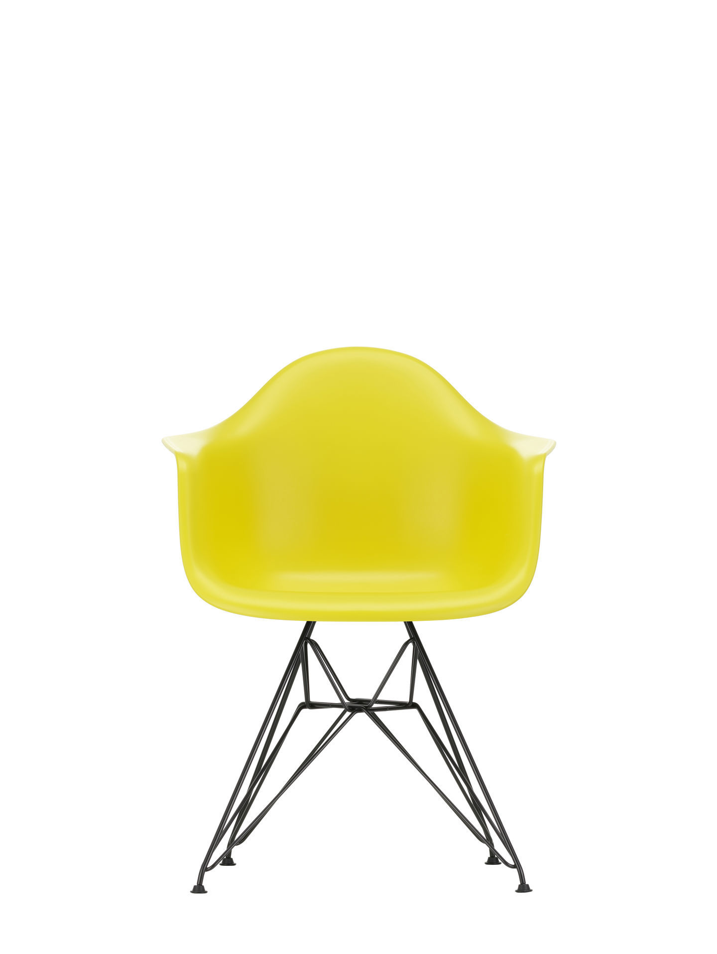 Eames Plastic Arm Chair DAR Chair Vitra Black - Sea blue