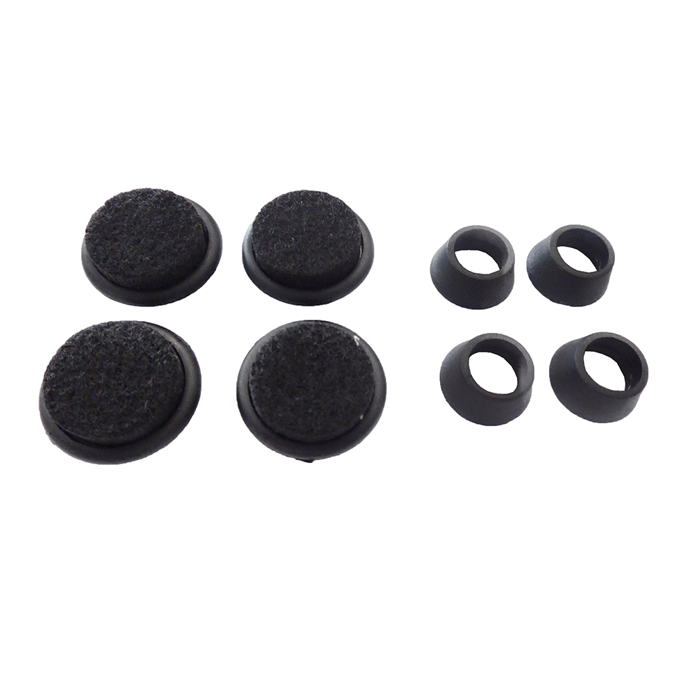 Felt slides set for Eames Plastic Chair DSR, DAR, DKR Vitra - black