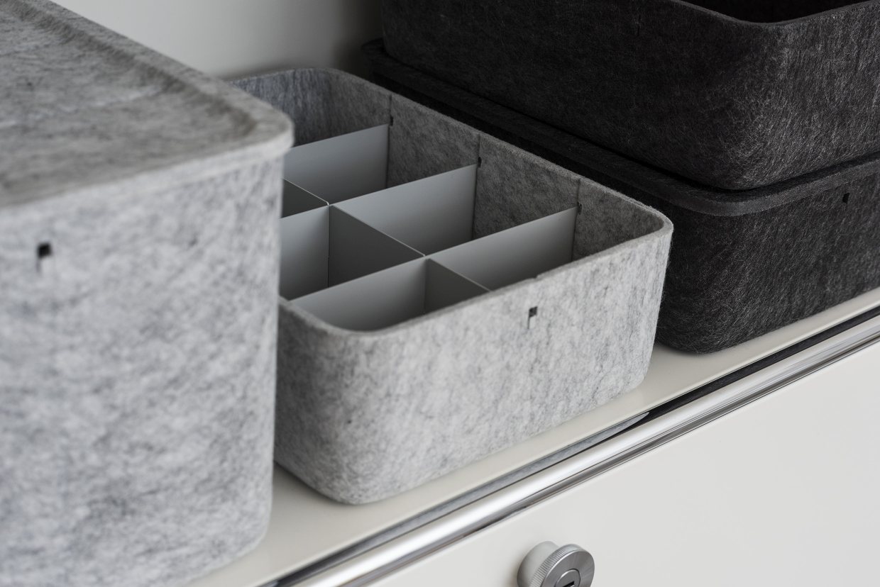 USM Haller Inos Box high with tray