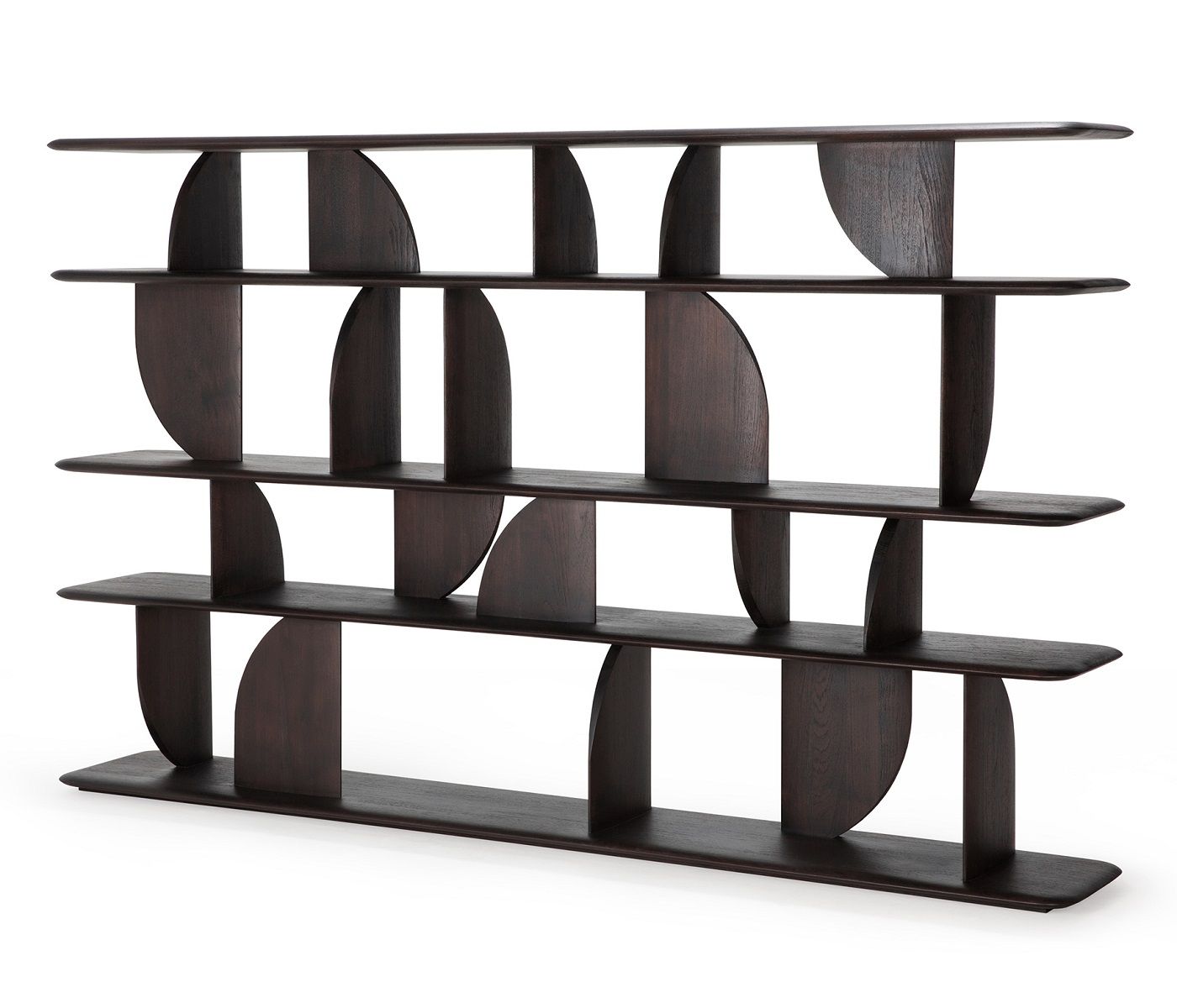 Geometric Shelf Teak lacquered Ethnicraft