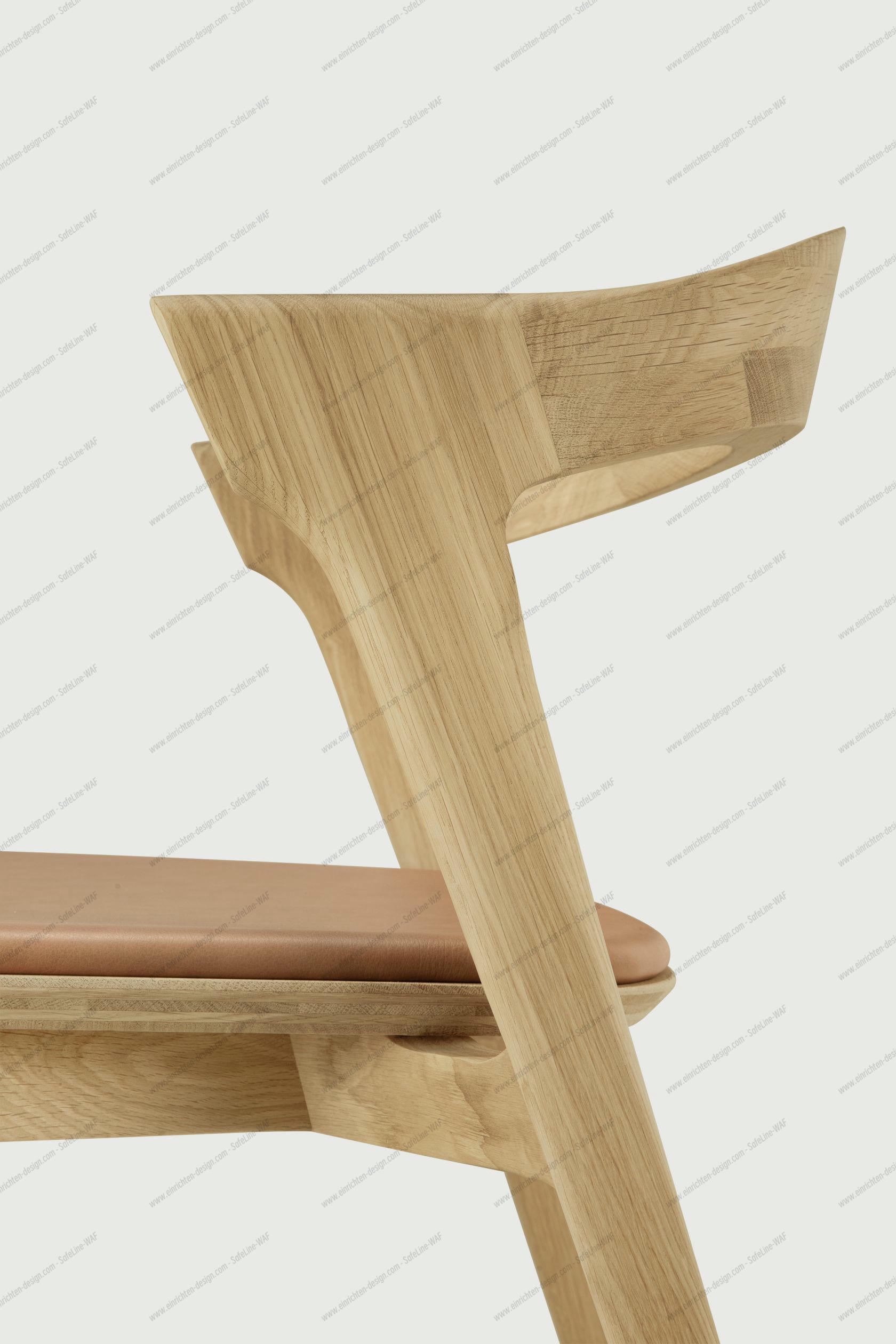 Bok chair lacquered oak - Sienna leather Ethnicraft