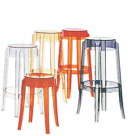 Charles Ghost Stool Set of 2 Kartell