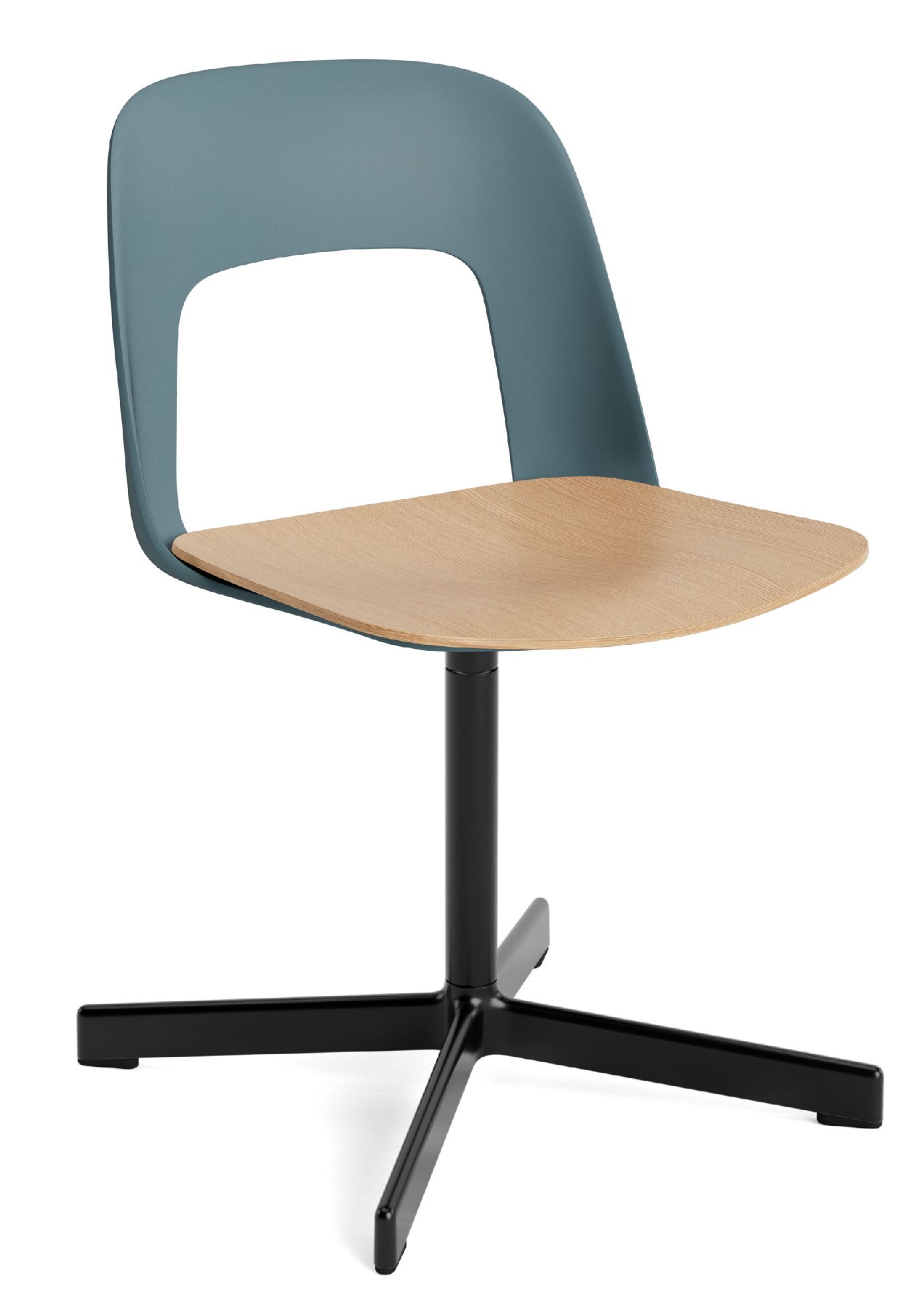 Layout Side Chair 132 4-star swivel base chair Hay 