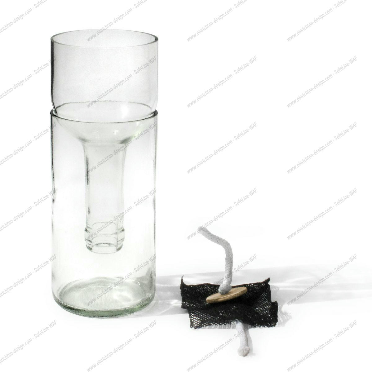 Self Watering Bottle Side by Side white SINGLE PIECES