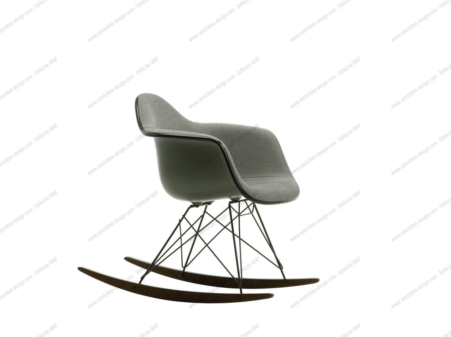 Eames Plastic Armchair RAR Rocking Chair Fully upholstered Vitra