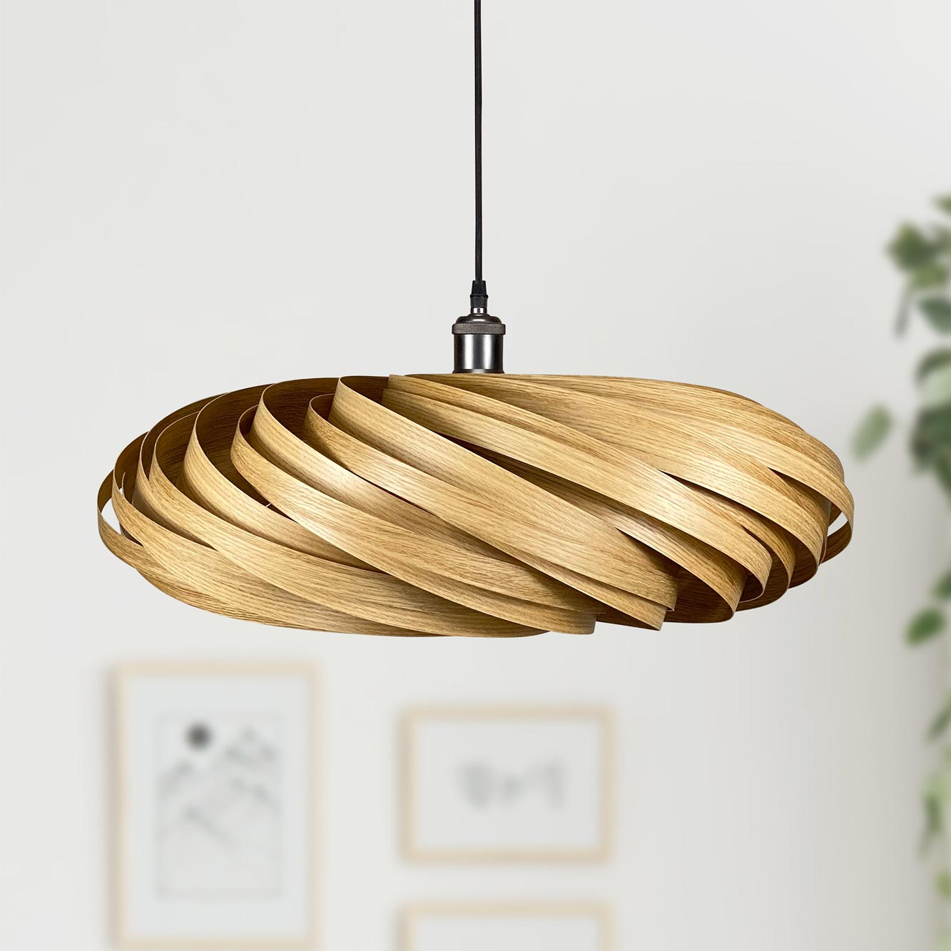 Veneria Pendant lamp Ø60 cm Oak Gofurnit
