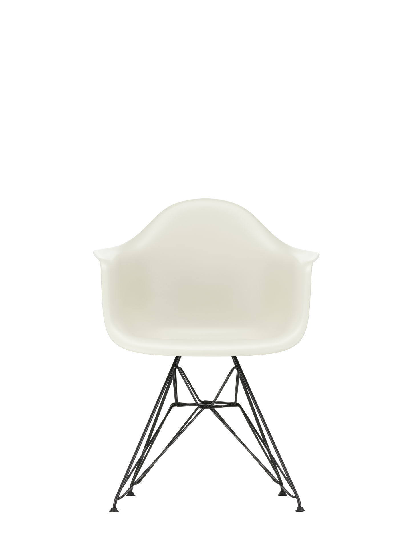 Eames Plastic Arm Chair DAR Chair Vitra Black - Sea blue