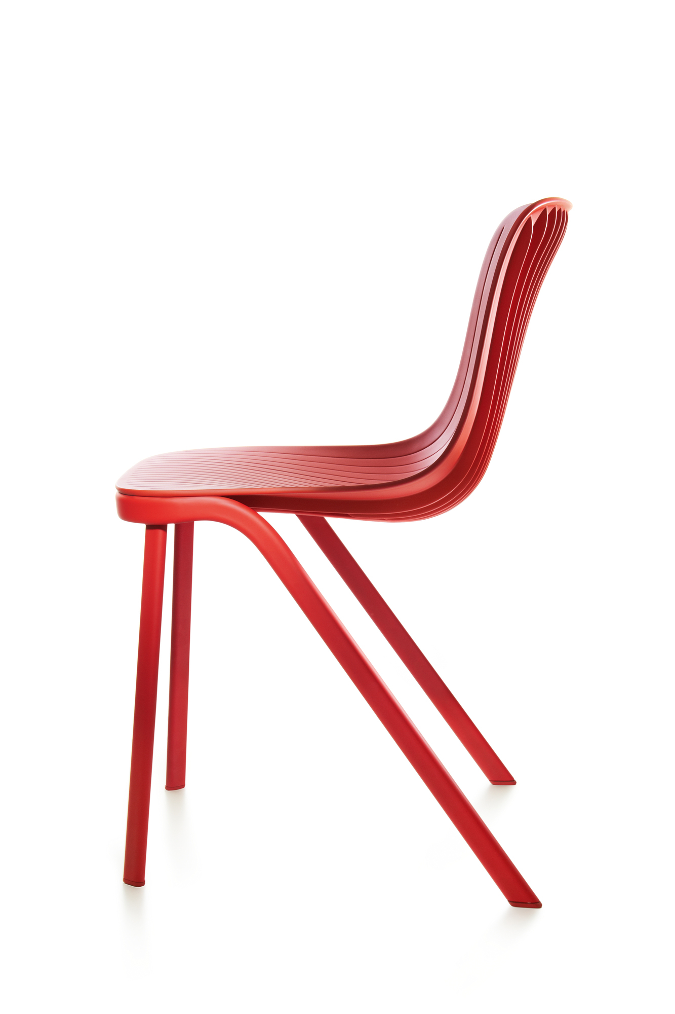 Dragonfly Chair metal legs Segis green