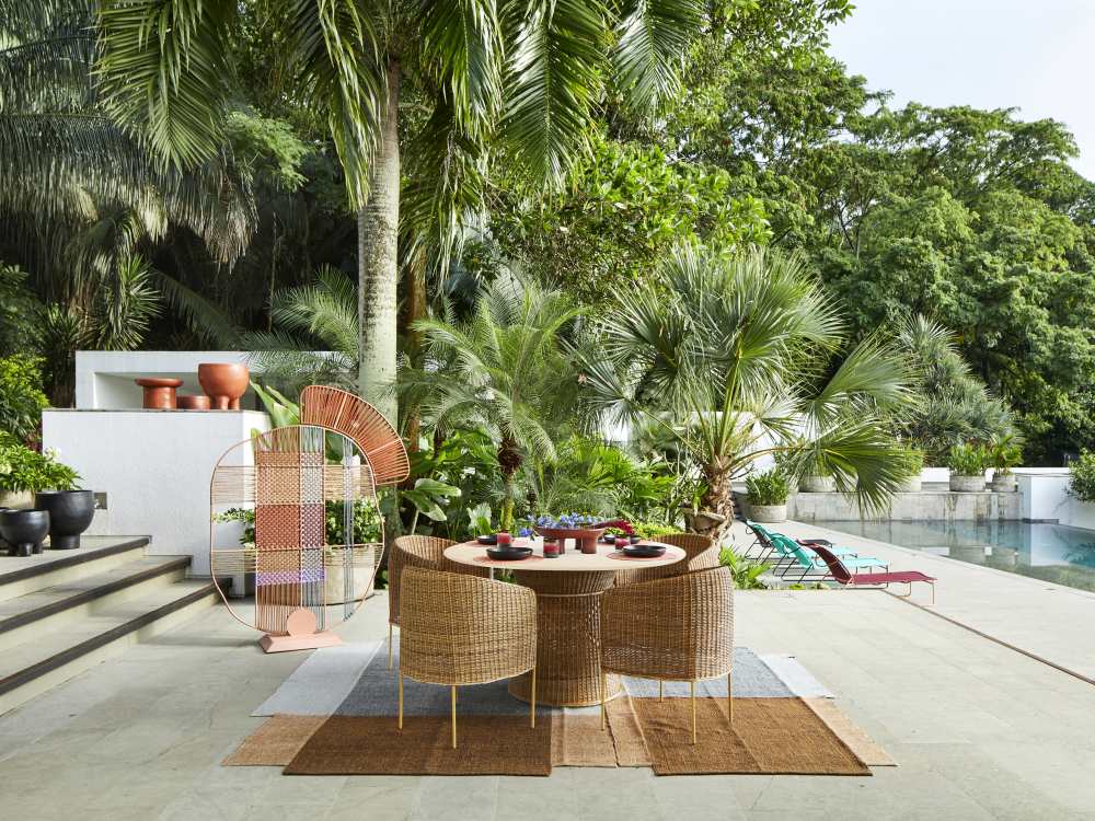 Caribe Natural Dining Chair Chair Outdoor ames