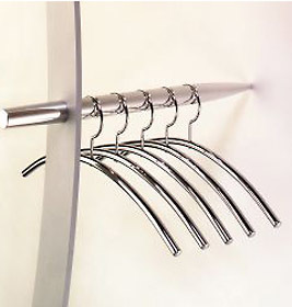 Chrome coat hanger Cascando