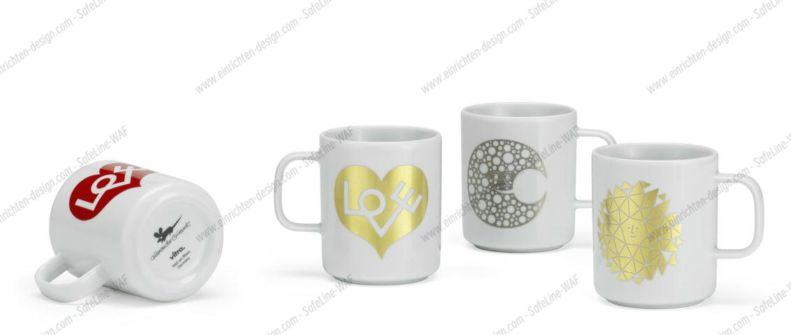 Coffee Mugs NEW Love Heart red cup Vitra SINGLE PIECES