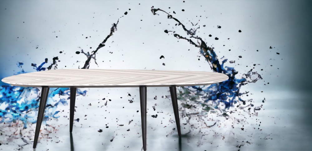 2318 Tweed Marble Dining Table W 250 cm Zanotta