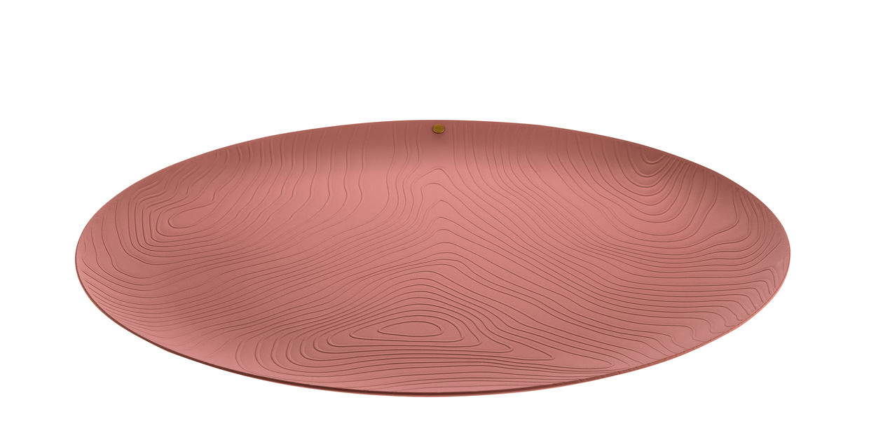 PU07 Veneer Tray Stainless steel Alessi