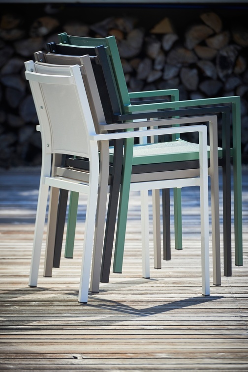 Fiam Aria outdoor stacking chair Jan Kurtz