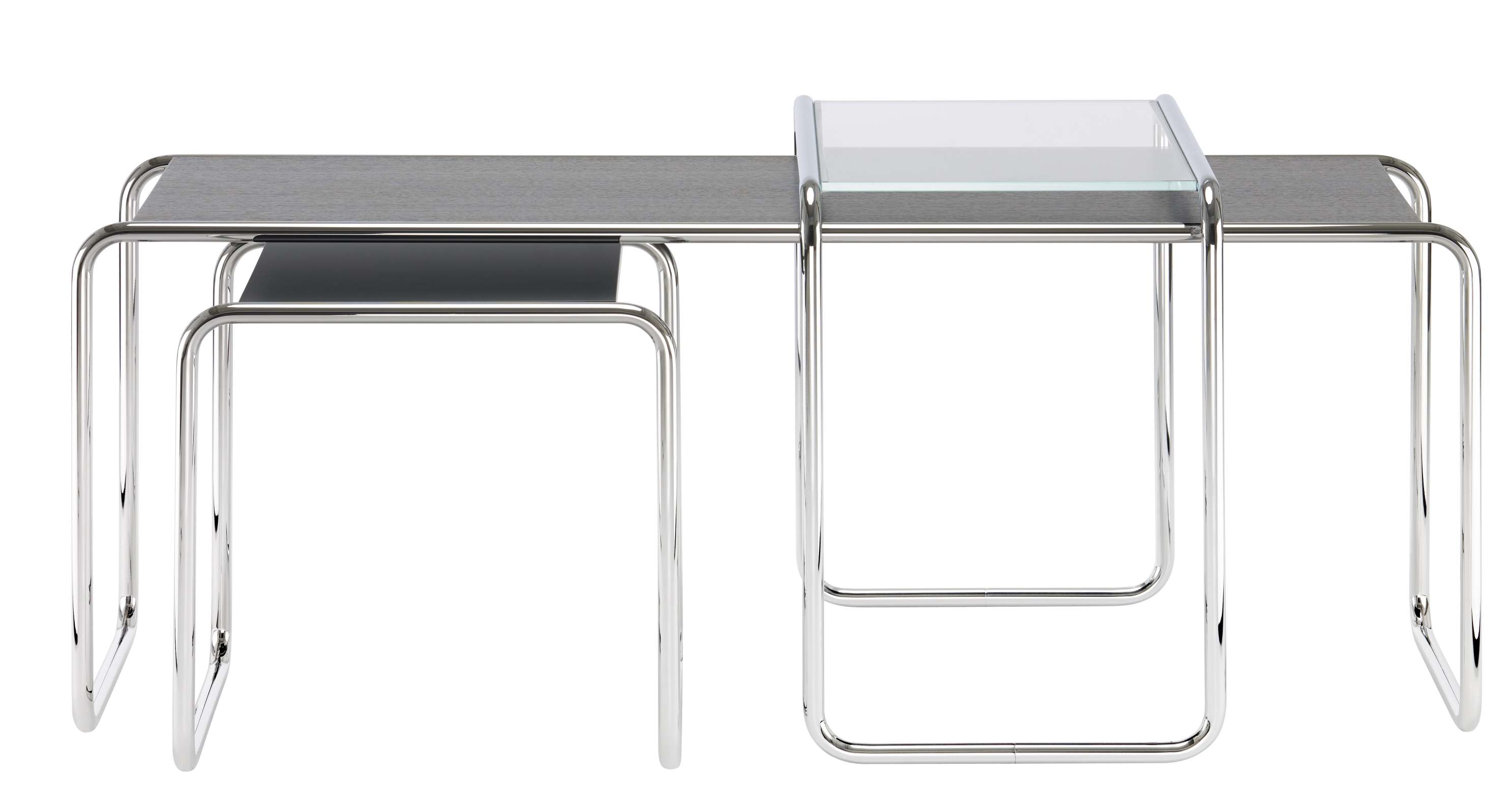 B 10 steel tube classic side table Thonet