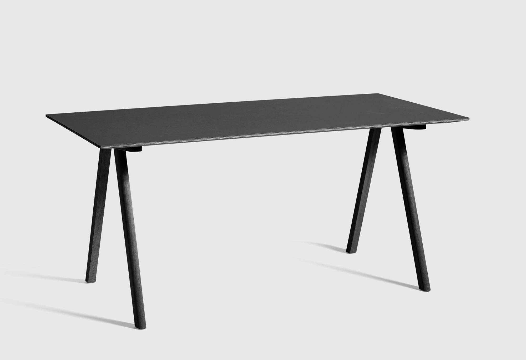Copenhague Desk Table CPH 10 Hay Oak water-based lacquer / top linoleum off white MDF edge