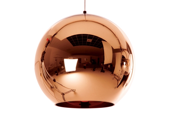 Copper Round 45 cm LED Pendant Light Tom Dixon