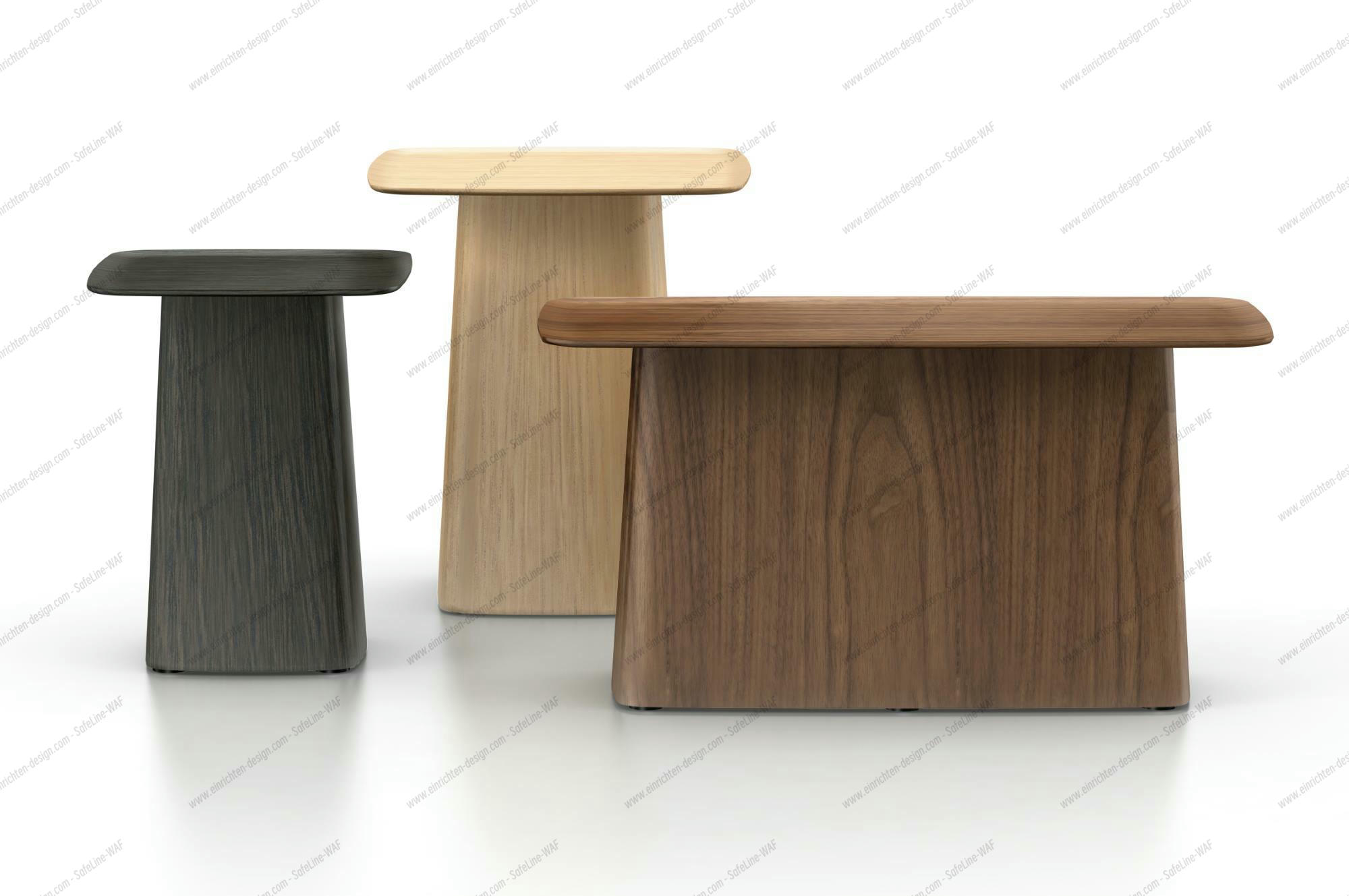 Wooden Side Table walnut large Vitra