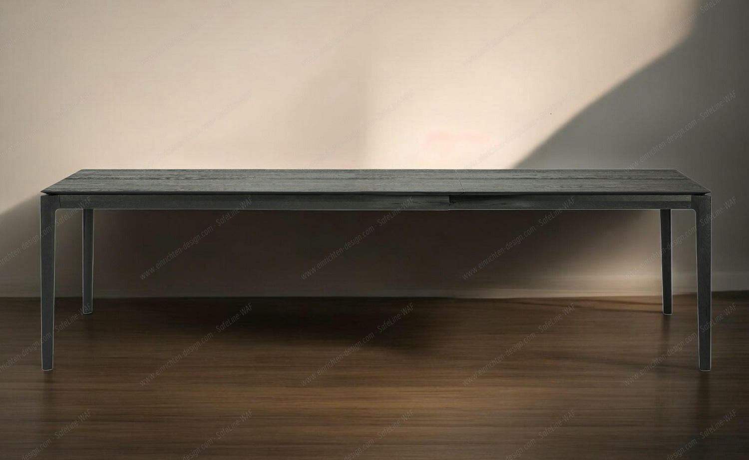 Bok extendable Table oak black - rectangular Ethnicraft