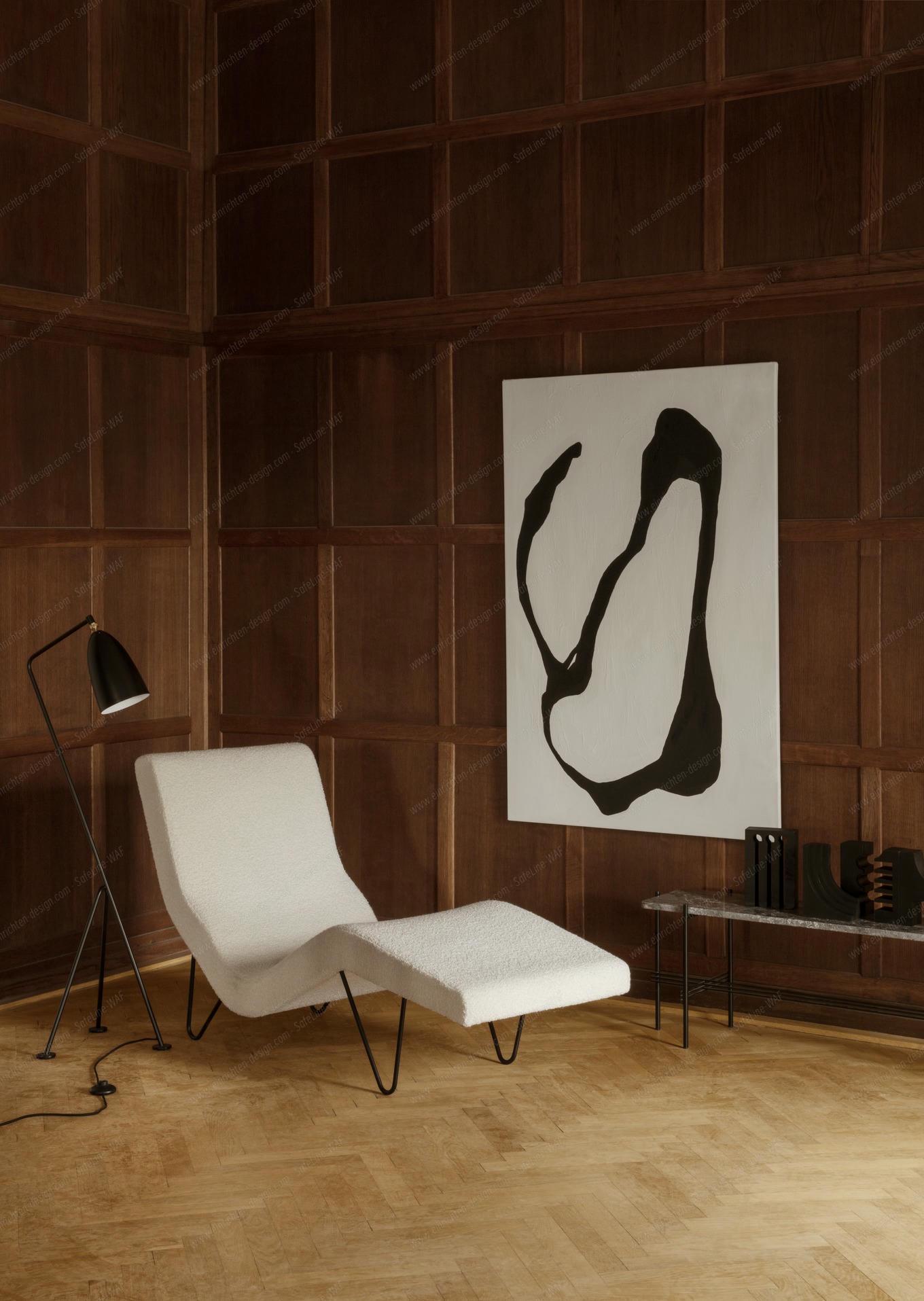 Gräshoppa / Grashoppa Floor light black Gubi