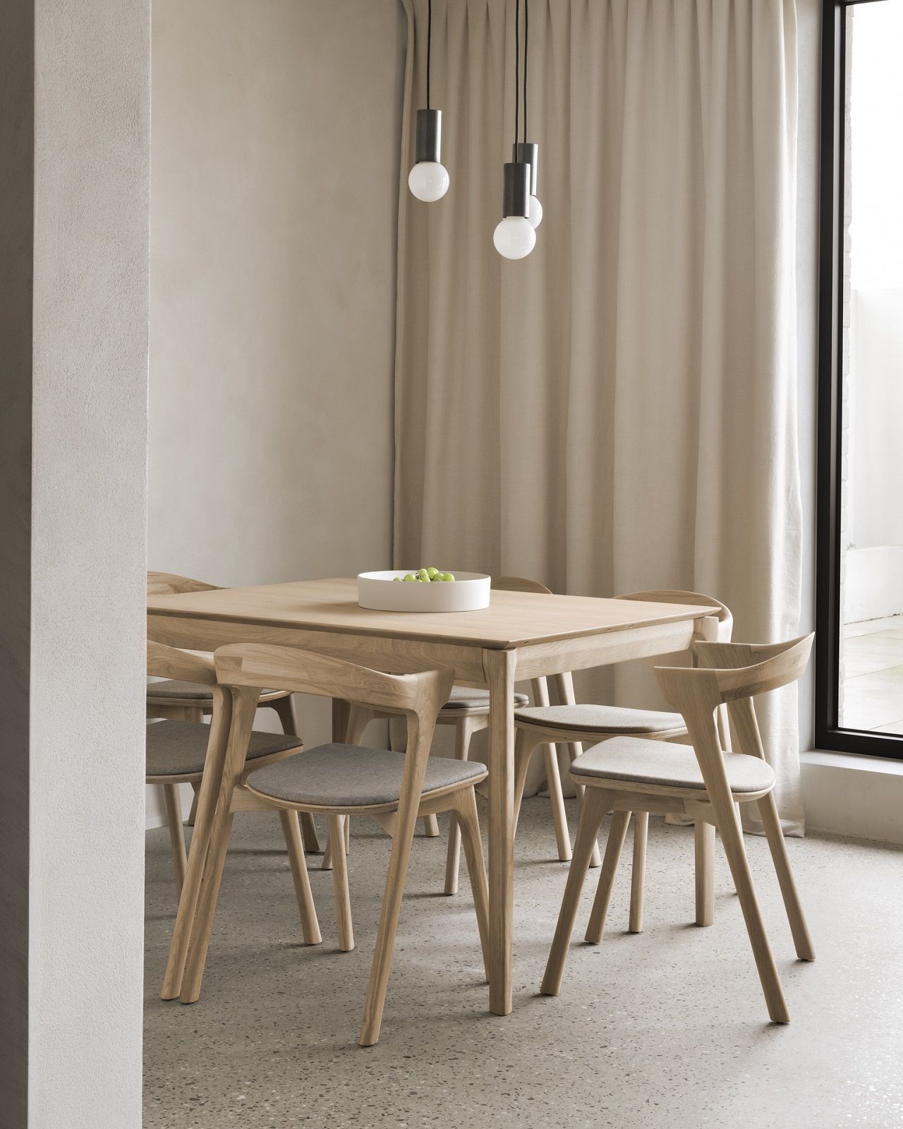 Bok Extendable Table Oak Rectangular Width 120/180 cm Ethnicraft
