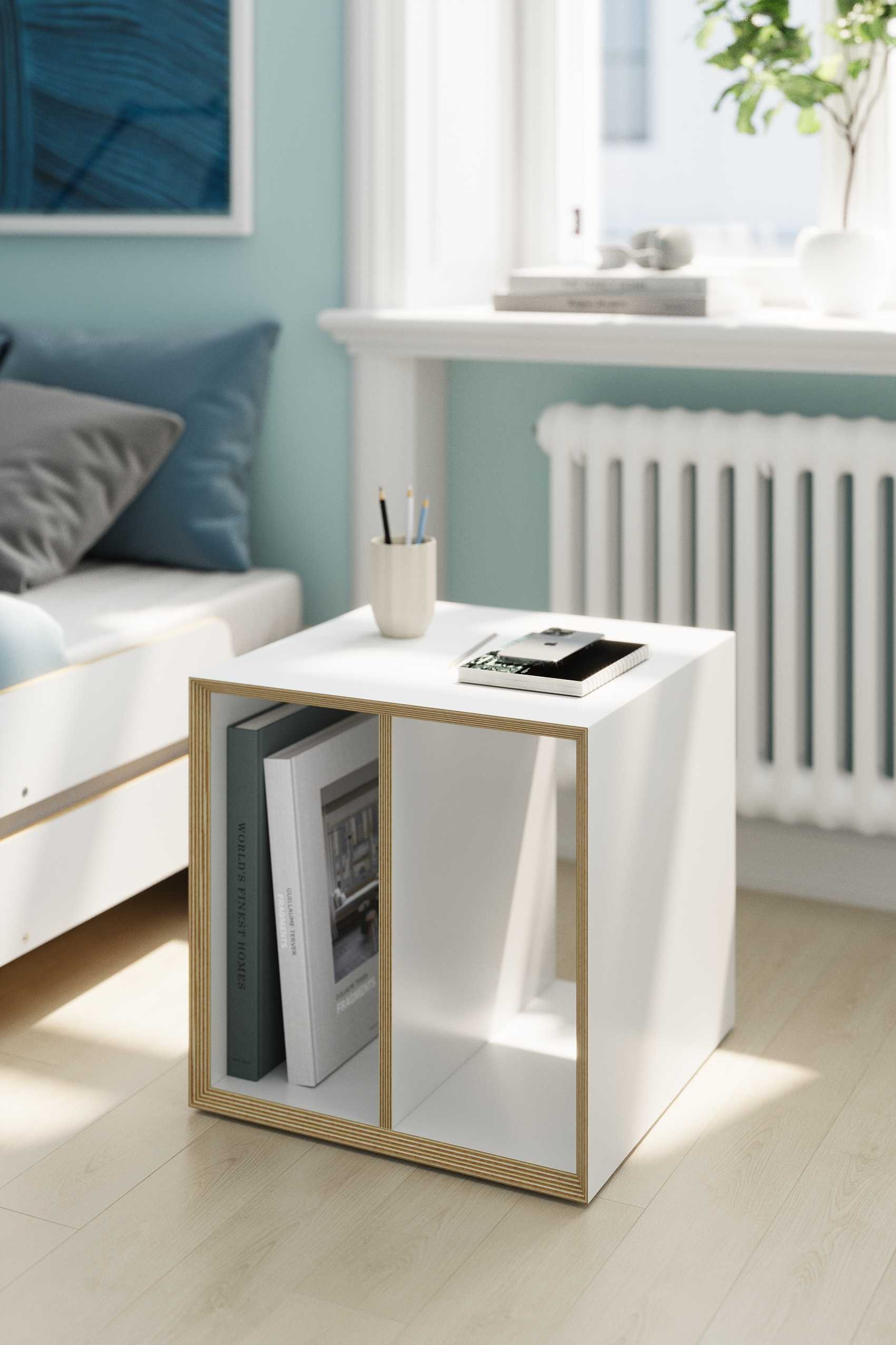 Vertiko Dice side table / bedside table or stool Müller Möbelwerkstätten