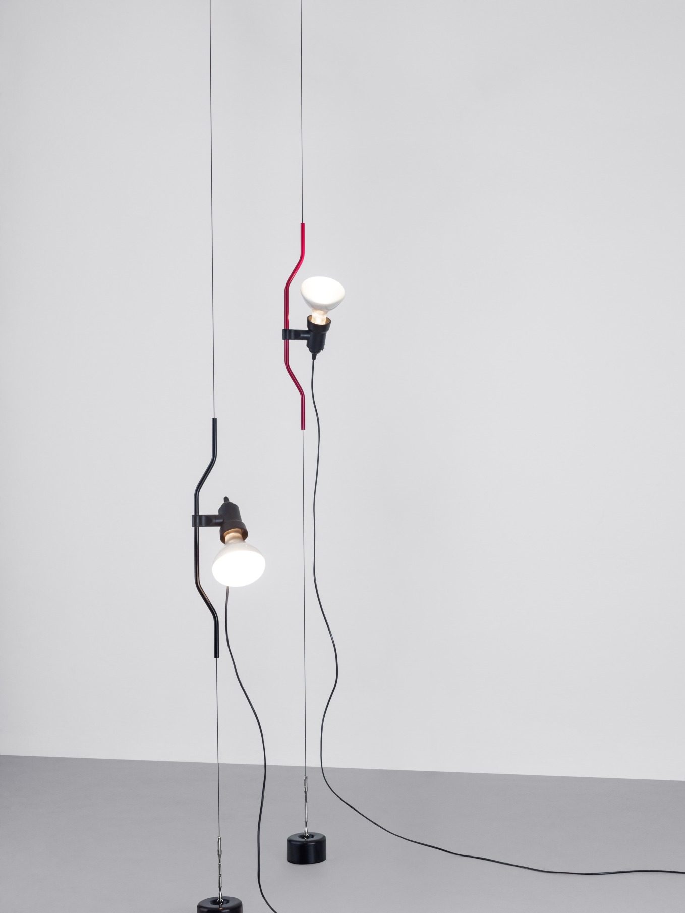 Parentesi Lamp Lamp with switch WHITE Flos SINGLE PIECE